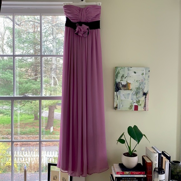 Long strapless orchid purple dress - Picture 1 of 2